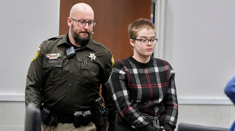 FILE - Morgan Geyser appears in a Waukesha County courtroom Jan. 9, 2025, in Waukesha, Wis. (AP Photo/Morry Gash, File)