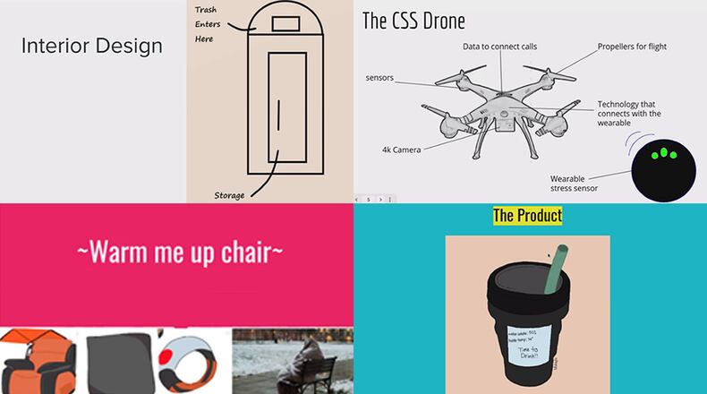 During a five-week FlexFactor program, high school juniors from Jefferson Twp. designed products to address real-world problems. The winning product idea was a smart trash can with the ability to sort out compostable items. To stem police brutality, one group developed a drone that could automatically launch when police make a traffic stop to record aerial video of the scene. Another group developed a heating and cooling chair that could be used by people experiencing homelessness. The sustainability group designed a reusable cup not only insulated to keep contents warm or cold, but that would also measure the amount of fluids passing through the cup. SUBMITTED