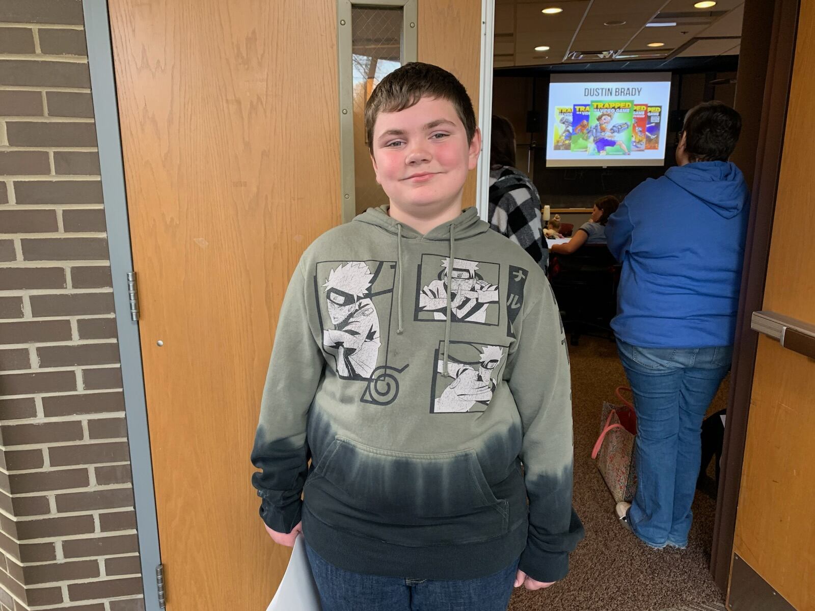 Sixth grader Braydan Hunter who participated in this year's Young Authors' Conference event held by the Clark County Educational Service Center (ESC). Brooke Spurlock/Staff