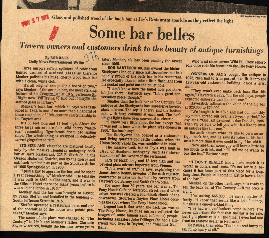 Then and Now: Historic photos of the Century Bar