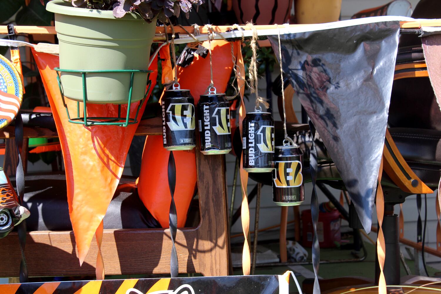 This is the man who lives in the “Bengals MAN CAVE” across from Dot’s Supermarket