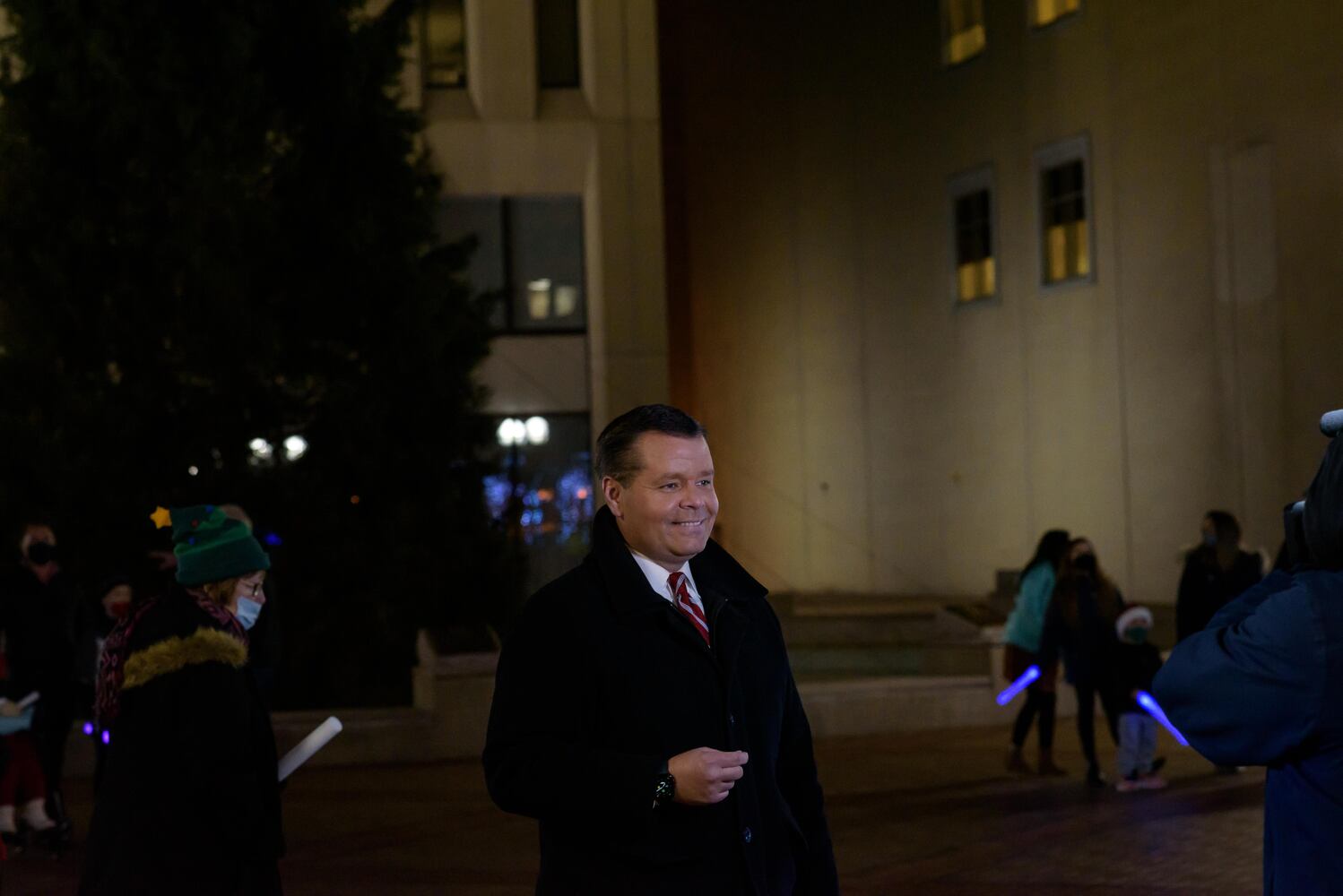 PHOTOS:  A behind the scenes look at filming of Downtown Dayton's Virtual Grande Illumination
