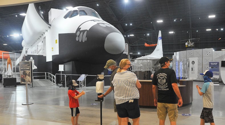The National Museum of the United States Air Force reopened Wednesday after a 108 day closure. Vistors are required to wear mask. If a visitor arrives without a face covering, one will be offered free of charge. Social distancing will be encouraged. MARSHALL GORBYSTAFF