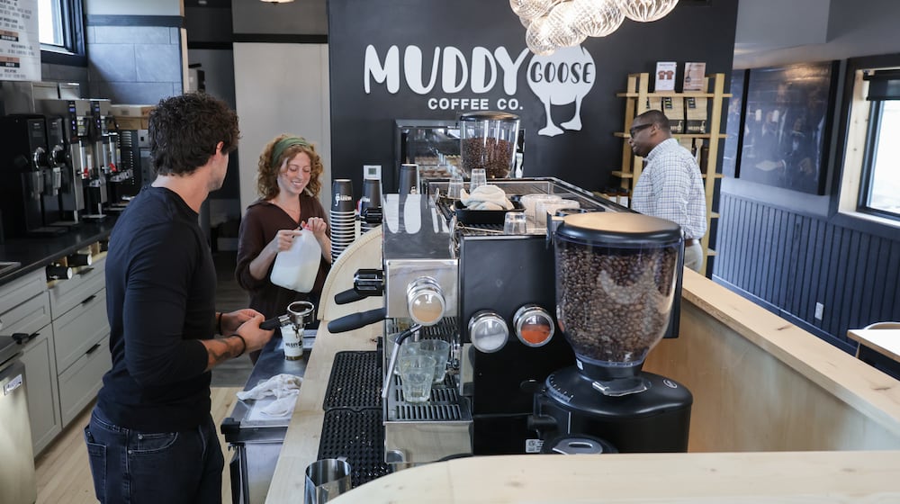 Muddy Goose Coffee Company opened its second location on Thursday, March 26 in Fairborn. BRYANT BILLING / STAFF