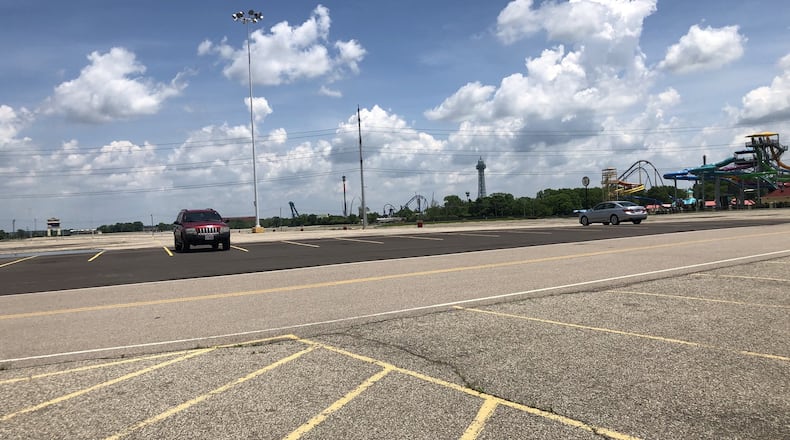 Kings Island remained closed on Friday. LAWRENCE BUDD/STAFF