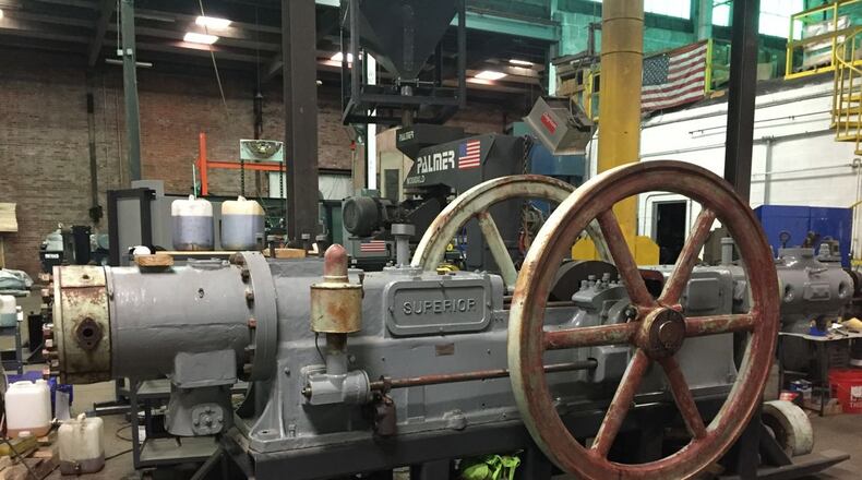 The late Roger Vaglia of Springfield helped to lead the group of former Superior and Cooper Energy Service employees who brought this integral engine-compressor back to life. Contributed photo