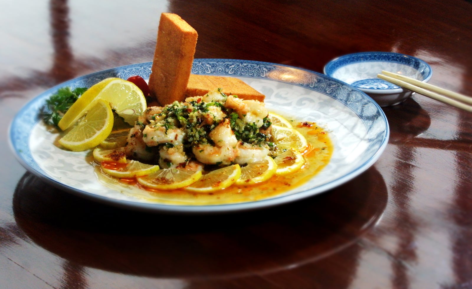 Shrimp dish at China Cottage No. 4. China Cottage is the winner of Best Chinese Food in Dayton.com’s Best of Dayton 2019-20 contest.
