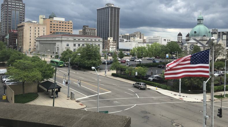 Most of downtown Dayton is a now a historic district. The designation means dozens of buildings are now eligible for historic preservation tax incentives. CORNELIUS FROLIK / STAFF