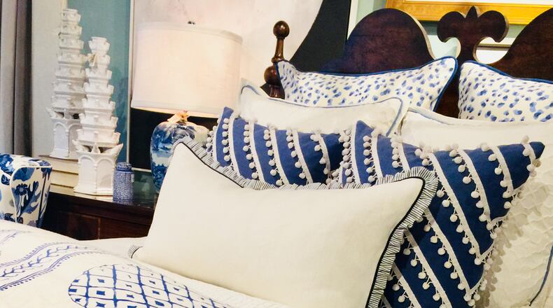 When you build your bedding around a classic color combination, like blue and white, or black and cream, it will always be in style. (Mary Carol Garrity/TNS)