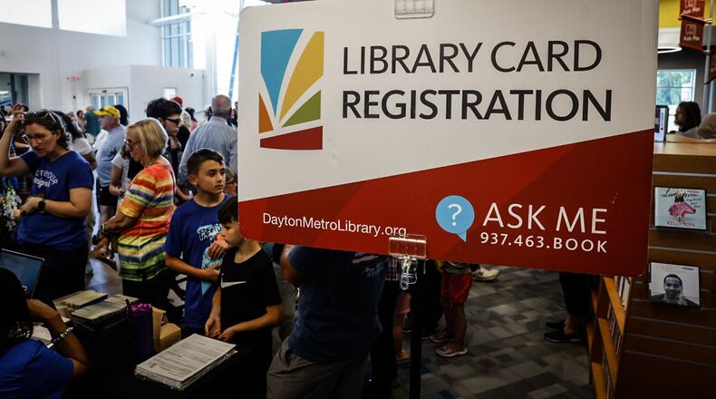 The Dayton Metro Library Huber Heights Branch, which opened last year, has become the busiest circulating branch, according to Dayton Metro officials. JIM NOELKER/STAFF