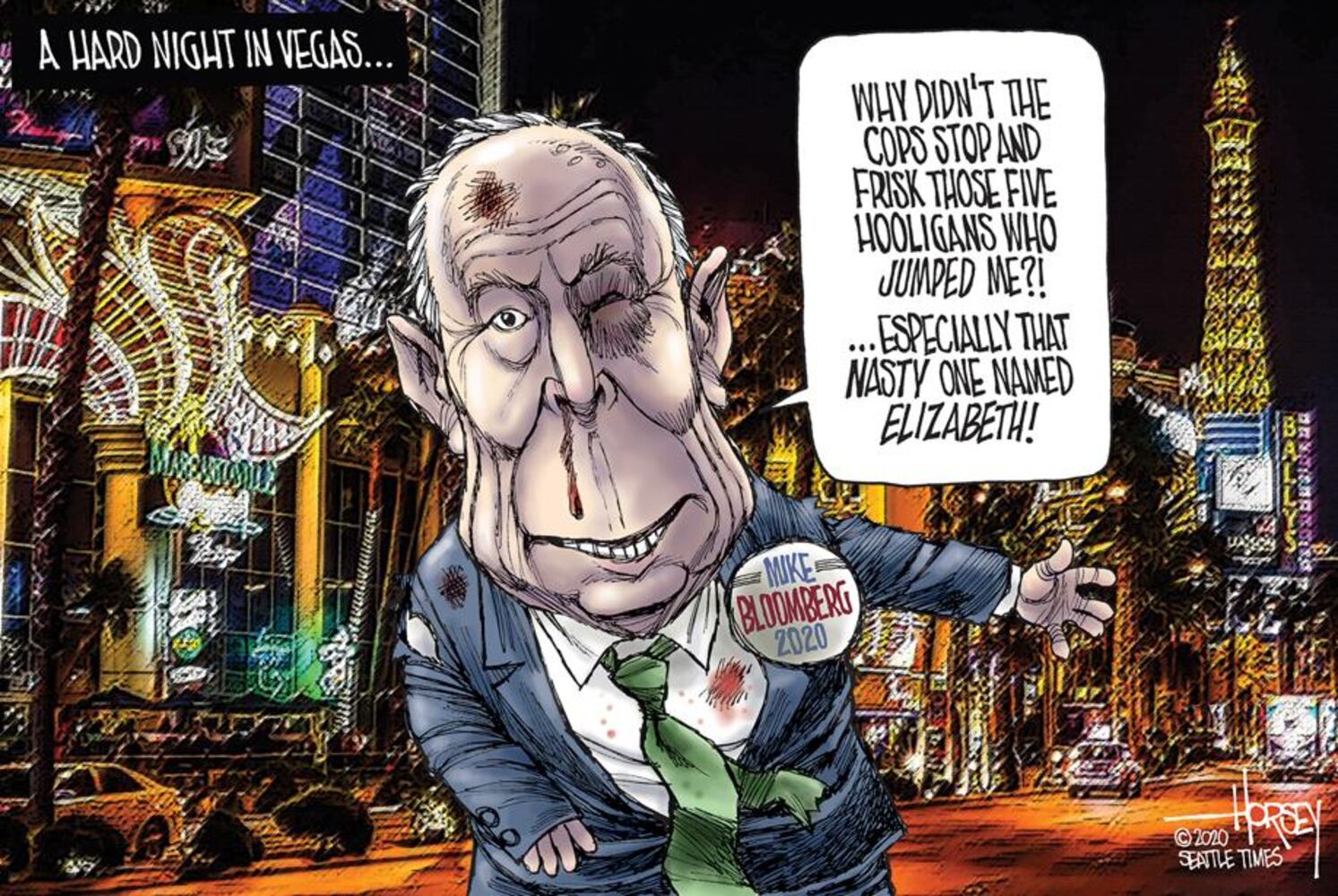 Week in cartoons: Bloomberg, Barr, pardons and more