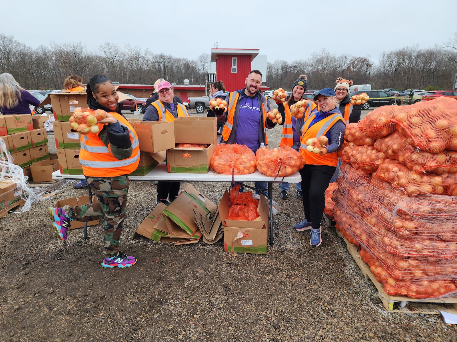 There are lots of options for volunteer service in our communities. Pictured are CareSource volunteers for The Foodbank.
CONTRIBUTED