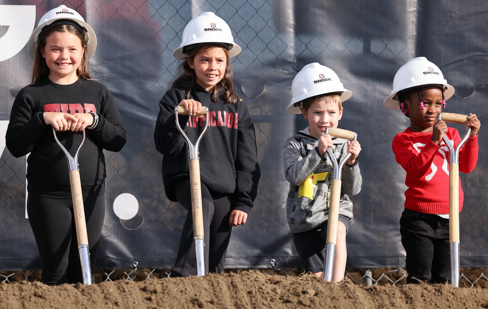 Tipp City Schools held a groundbreaking celebration on Friday, Oct. 17 for its new prekindergarten through eighth grade school, which is being constructed on North Hyatt Street on land between the existing Tippecanoe Middle School and L.T. Ball Intermediate School. BRYANT BILLING / STAFF