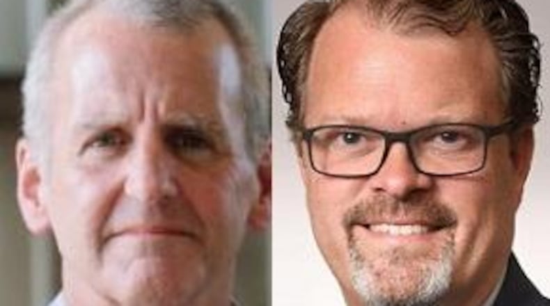 County Commissioner Dan Foley (left) and state Rep. J. Todd Smith (right)