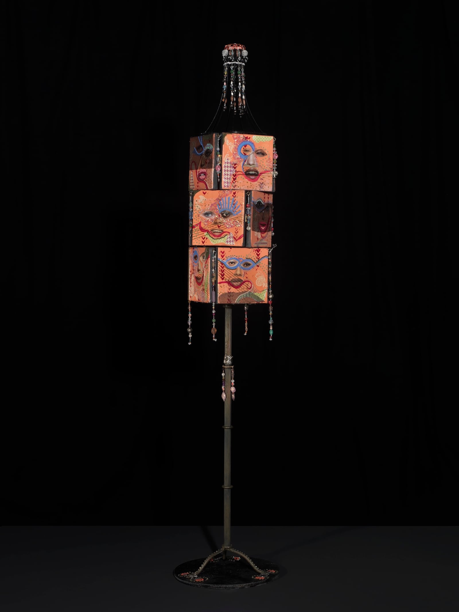 "Searching for Joy" by Judith Ford, a mixed media piece included in the Dayton Society of Artists' “The Future of Female” exhibit. CONTRIBUTED