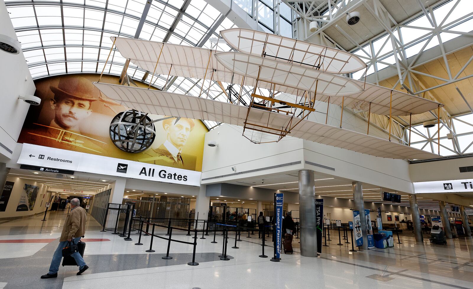 Dayton International Airport, Wednesday, Feb. 12, 2025. MARSHALL GORBY\STAFF