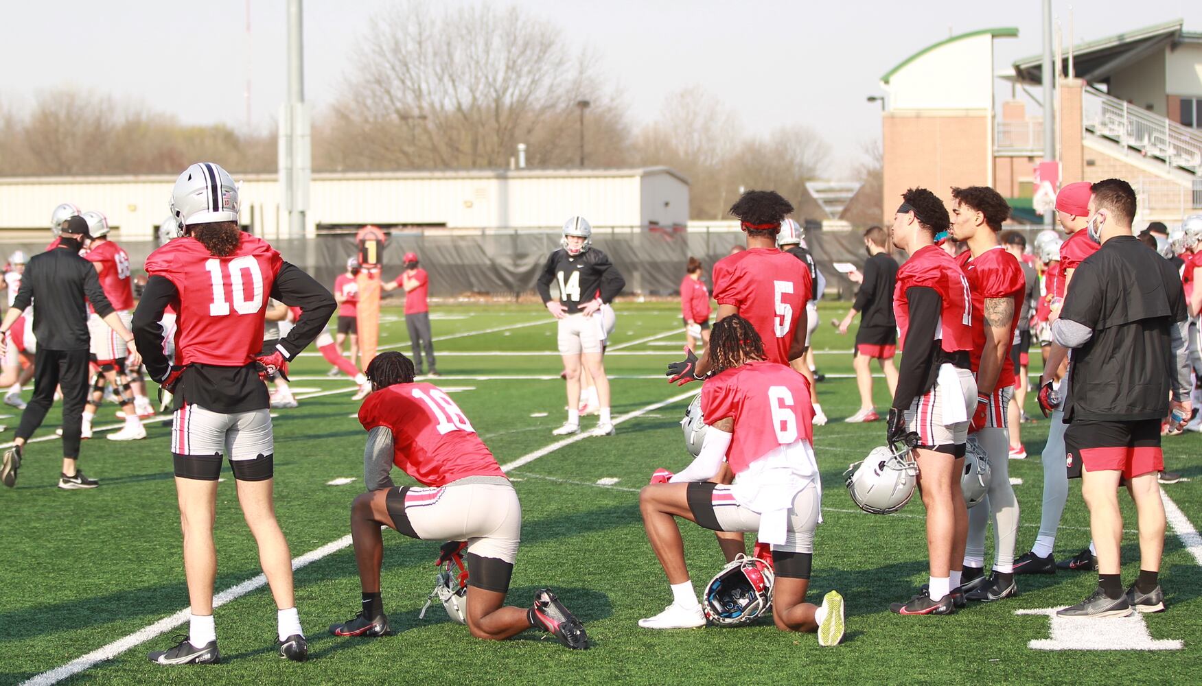 Ohio State football practice