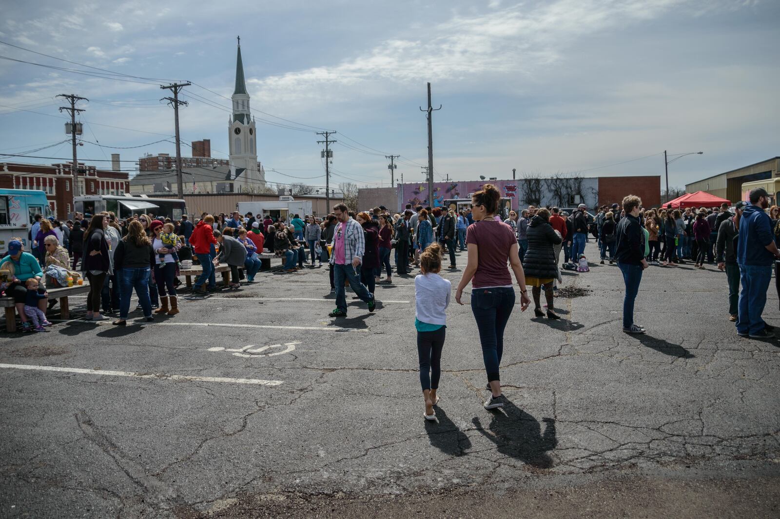 The first Brunch! Food Truck Rally was held Sunday, April 2, 2017 at Yellow Cab in downtown Dayton. The Drunken Waffle and Smokin’ Bee-Bee-Q will start hosting monthly Brunch! Food Truck Rallies at Yellow Cab on the first Sunday of every month from April through September. PHOTO / Tom Gilliam