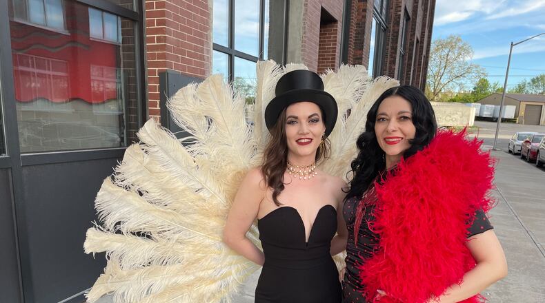 Lily Datura (left) and Aurora Maur, founders and producers of Gem City Burlesque. NATALIE JONES/STAFF