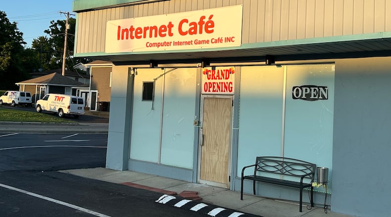 Law enforcement officials raided an Internet Cafe storefront business at 2850 S. Dixie Drive in Kettering on Thursday, May 30, 2024. JEREMY P. KELLEY / STAFF