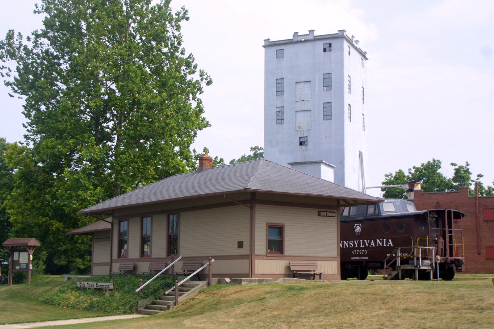 Olde Town Train Depot in Trotwood  photographed in 2005.