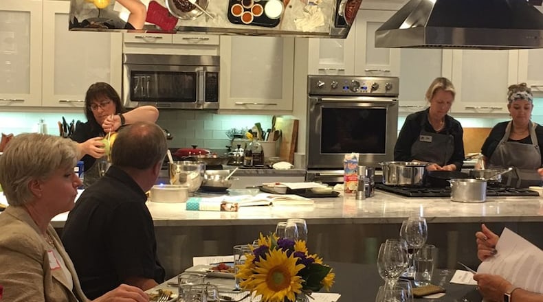 A previous class at the DLM Culinary Center in Centerville.