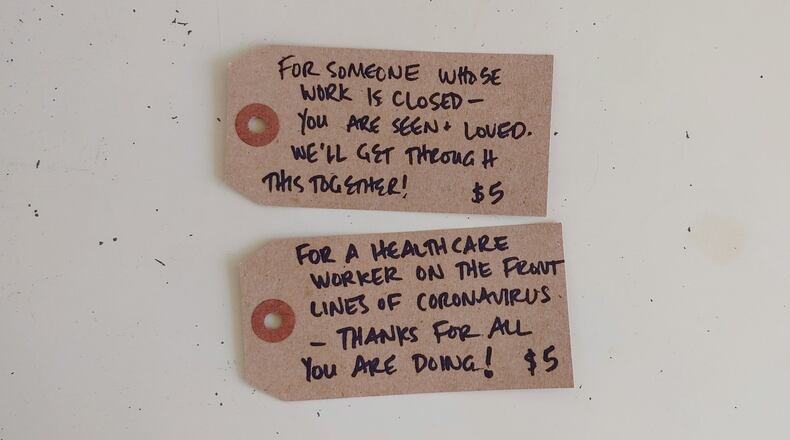 Do Good tags found at St. Anne the Tart are little beacons of hope right now. CONTRIBUTED