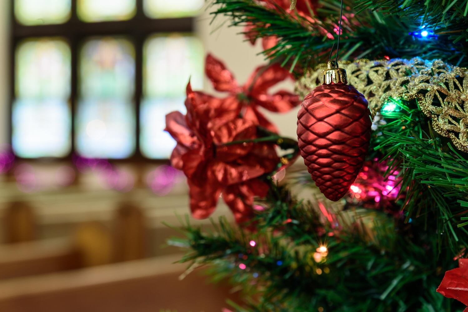 PHOTOS: A look inside McKinley United Methodist Church decorated for Christmas