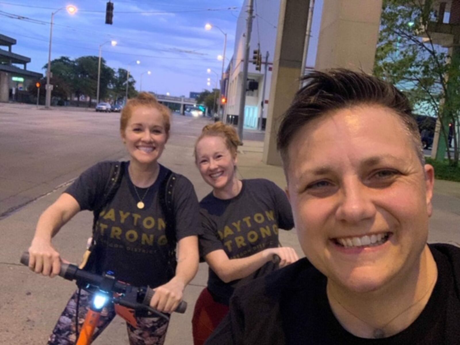 San Antonio-based sisters Krissy and Heather Stiver brought their art project, The Complimentary Bar, to Dayton as part of a partnership with their cousin,  Wendy Stiver, the Dayton’s police major in charge of the Central Patrol Operations Division, which includes downtown and the Oregon District, her own neighborhood.