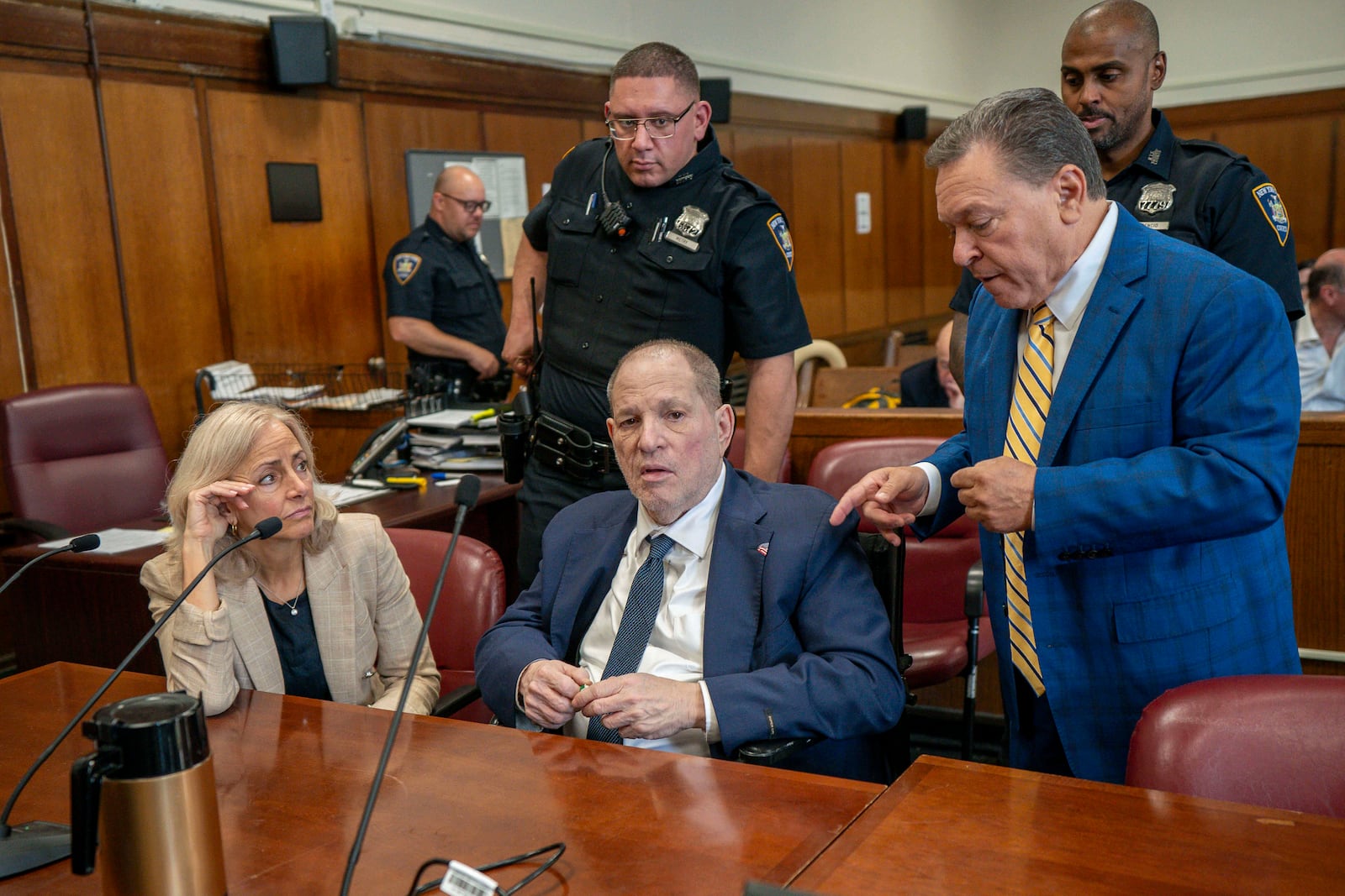 Harvey Weinstein appears in state court in Manhattan for his retrial, Wednesday, June 11, 2025, in New York. (Steven Hirsch /New York Post via AP, Pool)