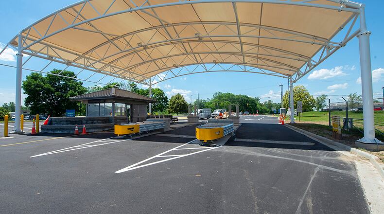 Work on Gate 15A at Wright-Patterson Air Force Base nears completion June 14 ahead of its scheduled reopening. U.S. AIR FORCE PHOTO/R.J. ORIEZ