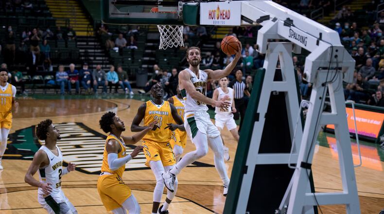 Wright State's Tim Finke puts up a shot against Milwaukee earlier this season at the Nutter Center. Joseph Craven/Wright State Athletics