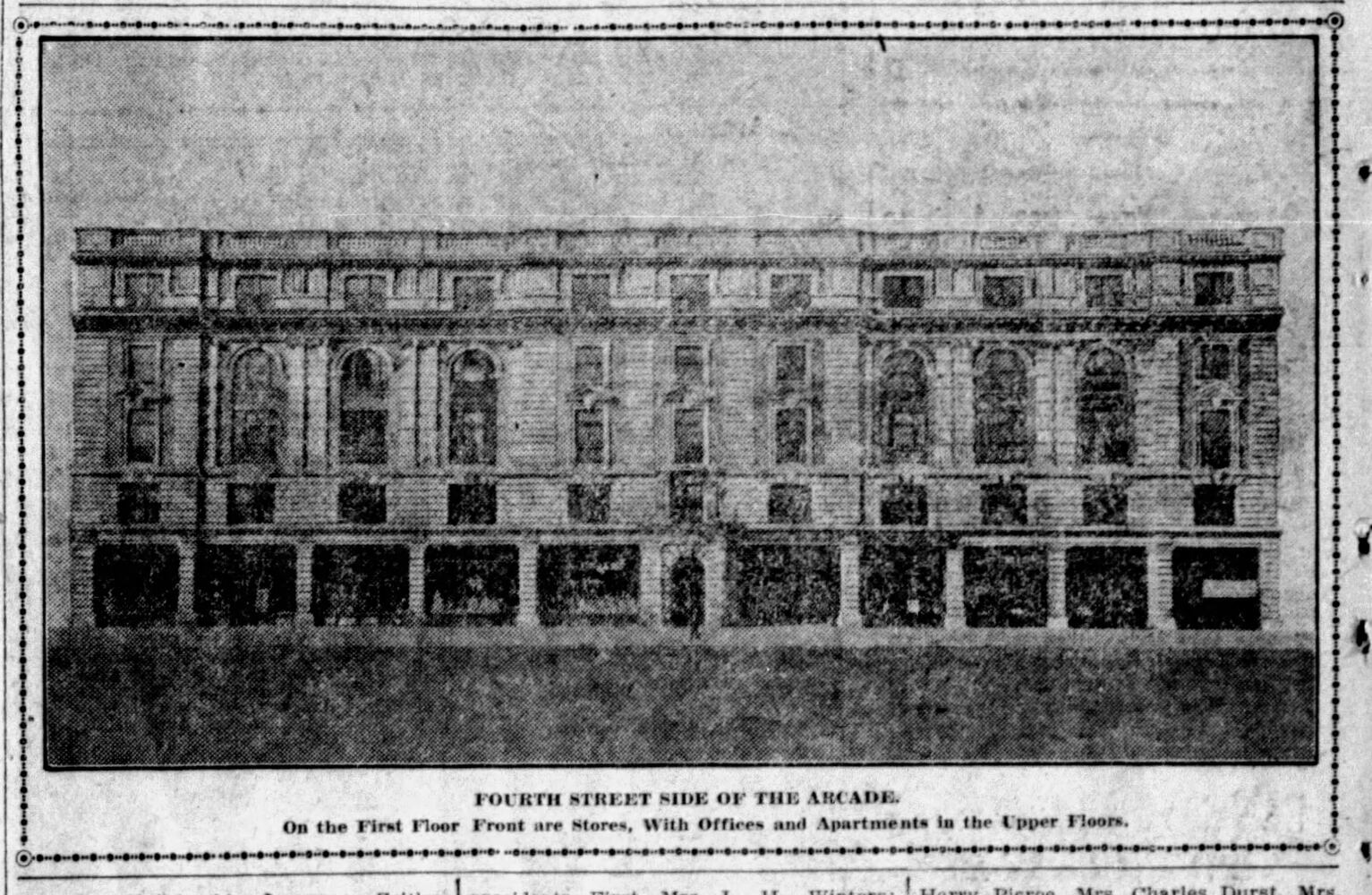 Dayton Arcade history pages
