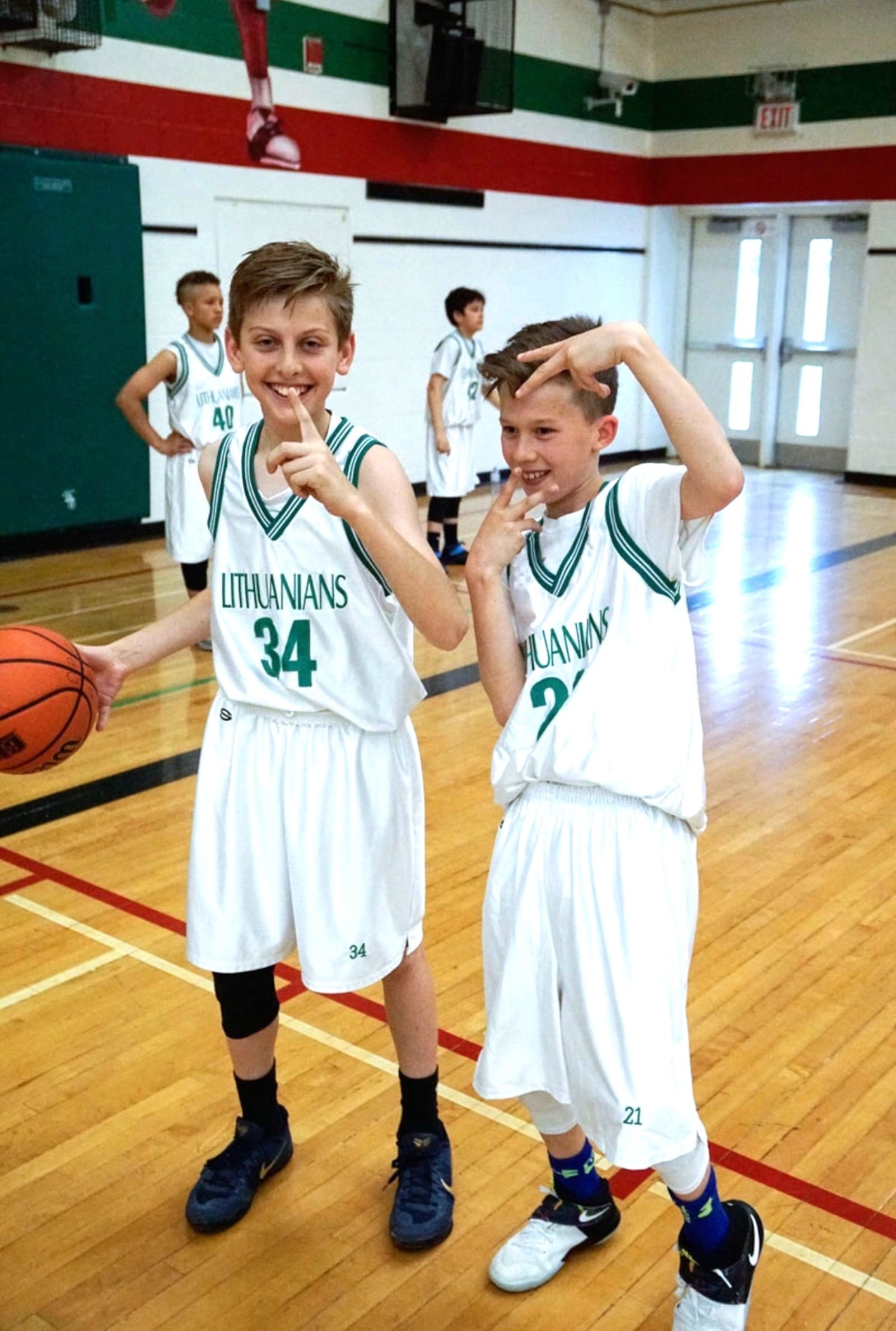 Dominic Pangonis (left) and his friend Vytis on their Lithuanian youth league team in Canada. In addition, he’d play on an all-star team that travelled to tournaments in the United States featuring Lithuanian teams from cities like Chicago, Cleveland and Detroit. CONTRIBUTED PHOTO