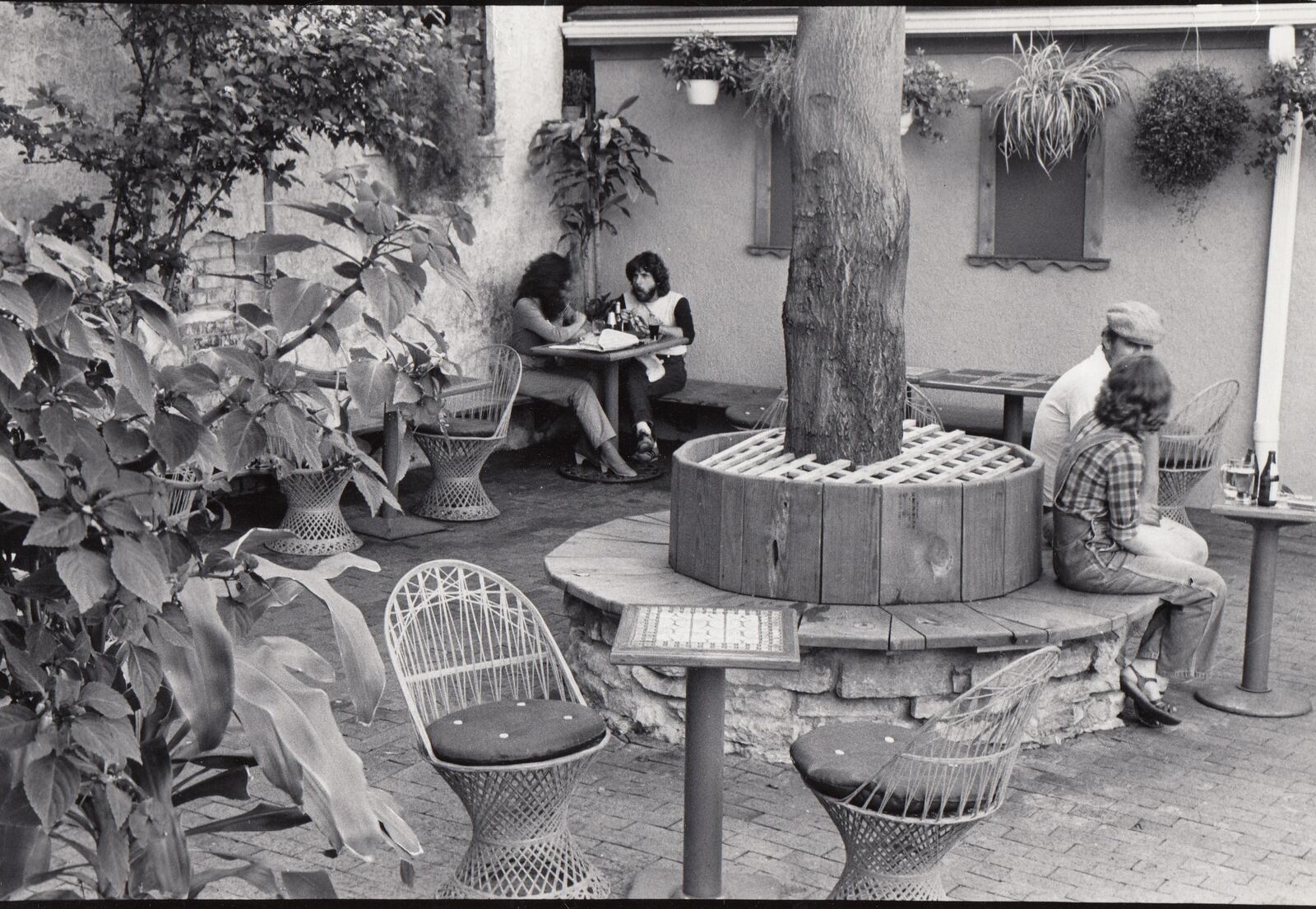 Trolley Stop founder Elizabeth Jo Thielen died Monday, Dec. 17. This photo was taken of the Trolley Stop patio on July 27, 1982.