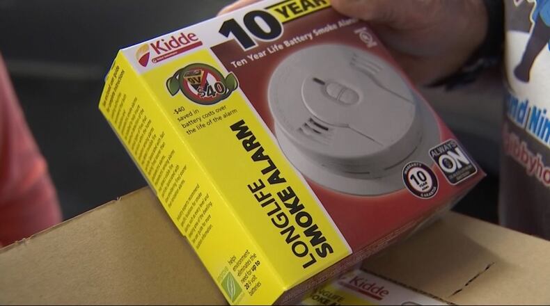 Replace smoke alarm batteries at least once every year. Replace the entire smoke alarm every 10 years.