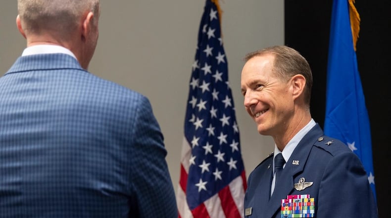 Brig. Gen. Douglas Wickert shortly after his promotion in October 2024. Air Force photo by Photo by Chloe Bonaccorsi