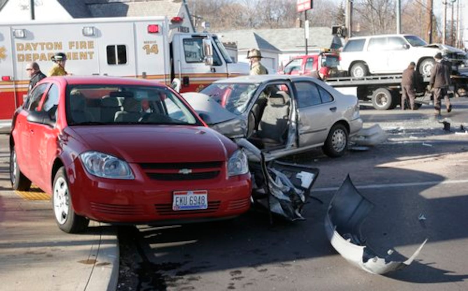Car accident in Dayton