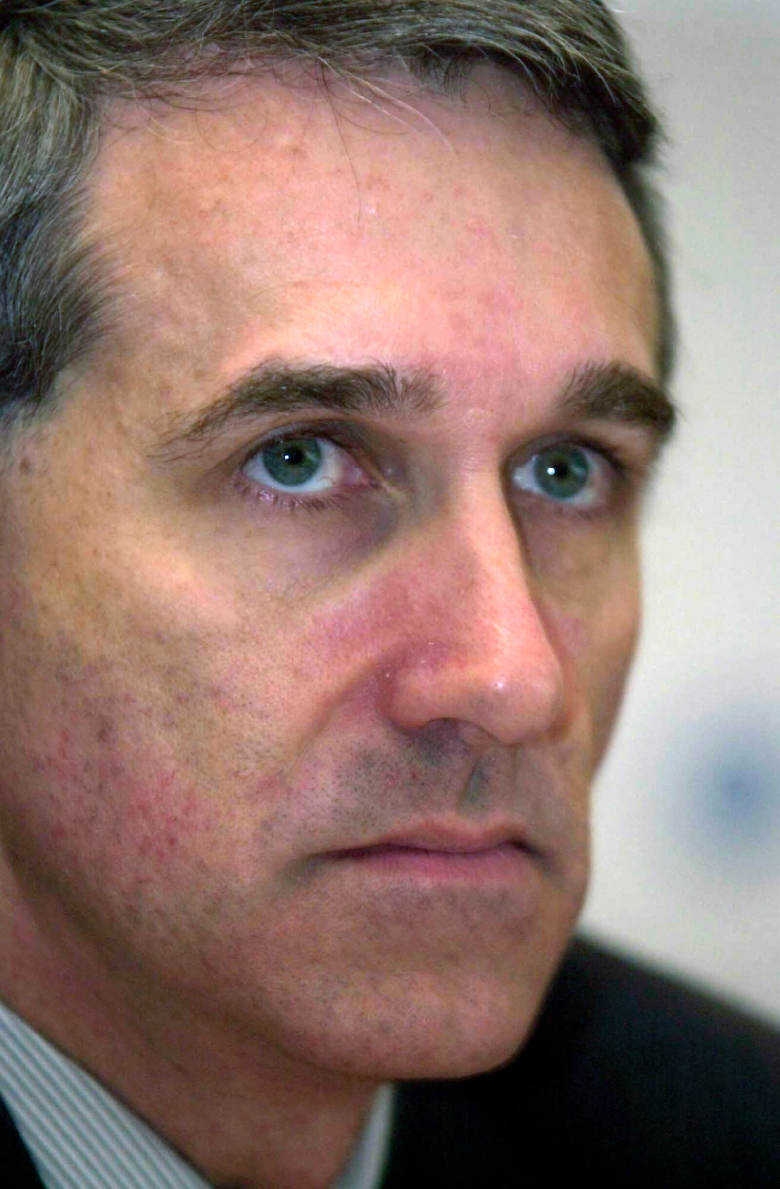 FILE - Jeffrey Gedmin, director of the Aspen Institute in Berlin, attends a press conference in Prague, Nov. 20, 2002. (Rene Volfik/CTK via AP, File)
