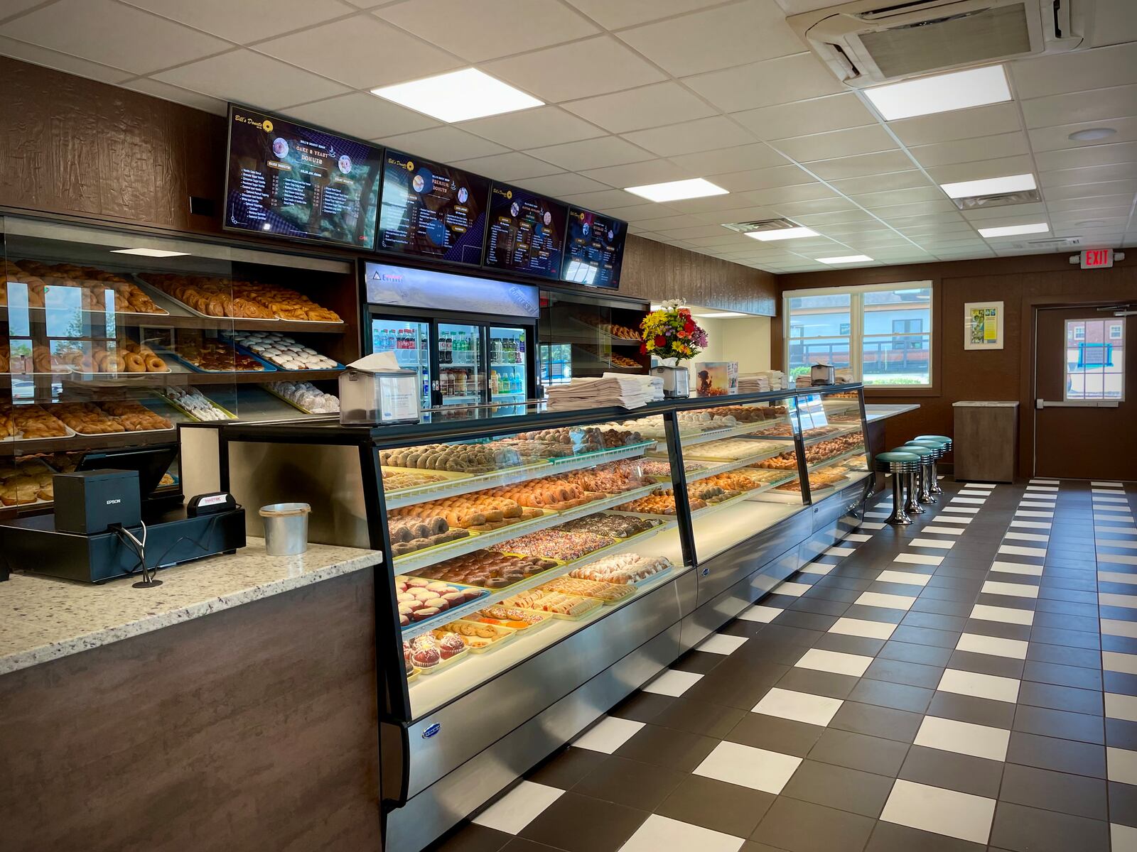 Bill’s Donut Shop in Centerville has reopened its main area after several weeks of renovations. NATALIE JONES/STAFF