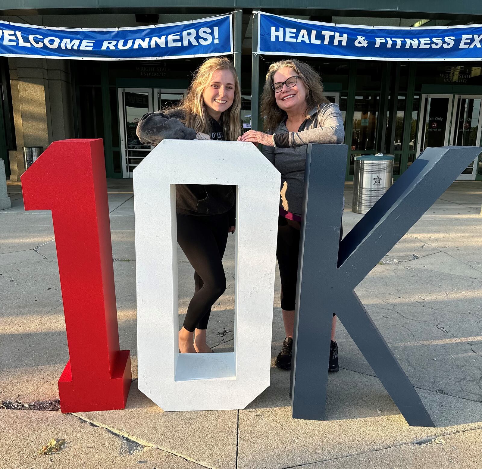 Natalie Storck (left) ran the 10K at Wright-Patterson Air Force Base in September, and I walked the half-marathon that day. We both posted great times. Contributed