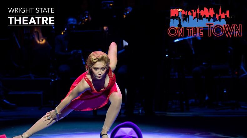 Amy Van Dyke (Ivy Smith) and Tanner Gleeson (Gabey) in Wright State University's production of "On the Town." PHOTO BY WRIGHT STATE THEATRE