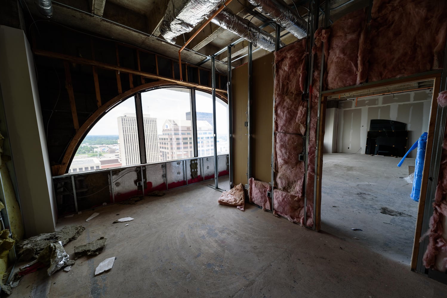 PHOTOS: Construction progress at The Deneau Tower in downtown Dayton