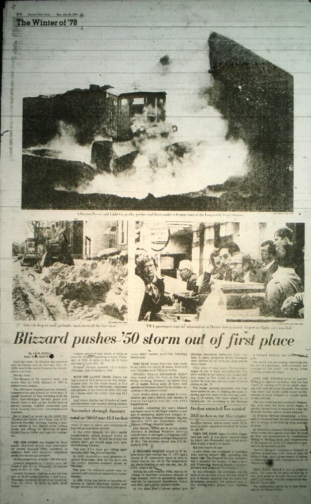 1978 blizzard newspaper pages