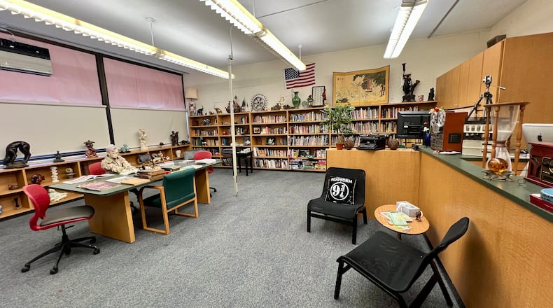 The library at Griffin Academy in Englewood. AIMEE HANCOCK/STAFF