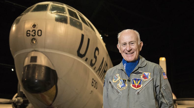 The National Museum of the U.S. Air Force will commemorate Veterans Day by offering visitors a special opportunity to interact with more than 25 veterans who will be stationed at aircraft throughout the museum as part of the “Plane Talks” program Nov. 11 from 10:30 a.m. to 3:30 p.m. Retired U.S. Air Force Lt. Col. Kenneth Normand will speak with visitors about his experience as a pilot on the KC-97L. (U.S. Air Force photo/Ken LaRock)