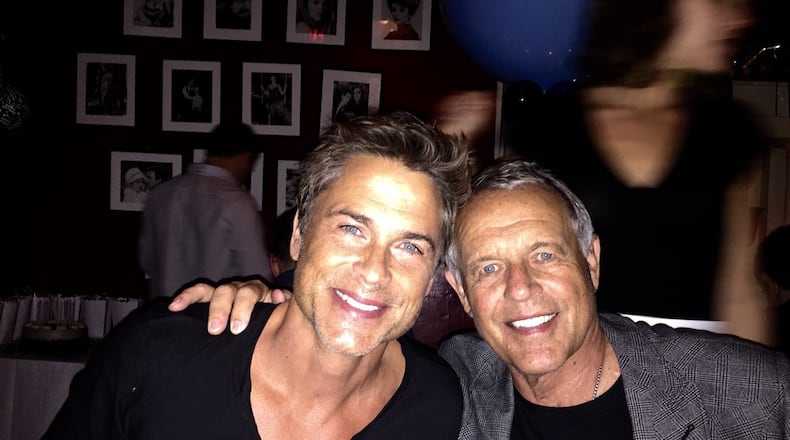 Dayton-raised actor Rob Lowe (left) with his father, Chuck Lowe. (Contributed photos from Chuck Lowe)