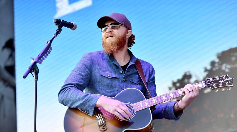 INGLEWOOD, CA - SEPTEMBER 01: Country singer Eric Paslay performs onstage during the Tailgate Festival at The Forum on September 1, 2018 in Inglewood, California. (Photo by Scott Dudelson/Getty Images)