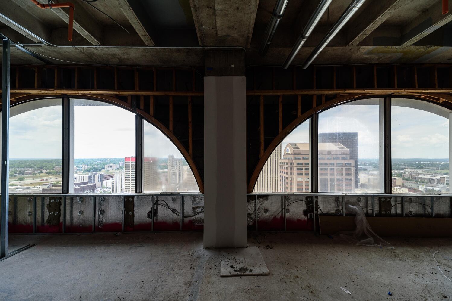 PHOTOS: Construction progress at The Deneau Tower in downtown Dayton