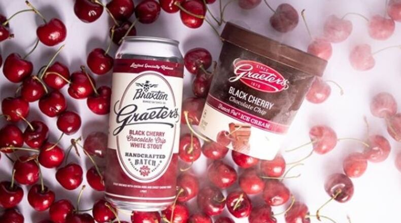 Meet the latest yummy collaboration between local legends Braxton Brewing Company and Graeter's: The Black Cherry Chocolate Chip White Stout.